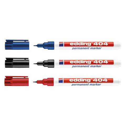 Marcatore permanente edding 404 punta conica 0,75 mm blu E-404 003